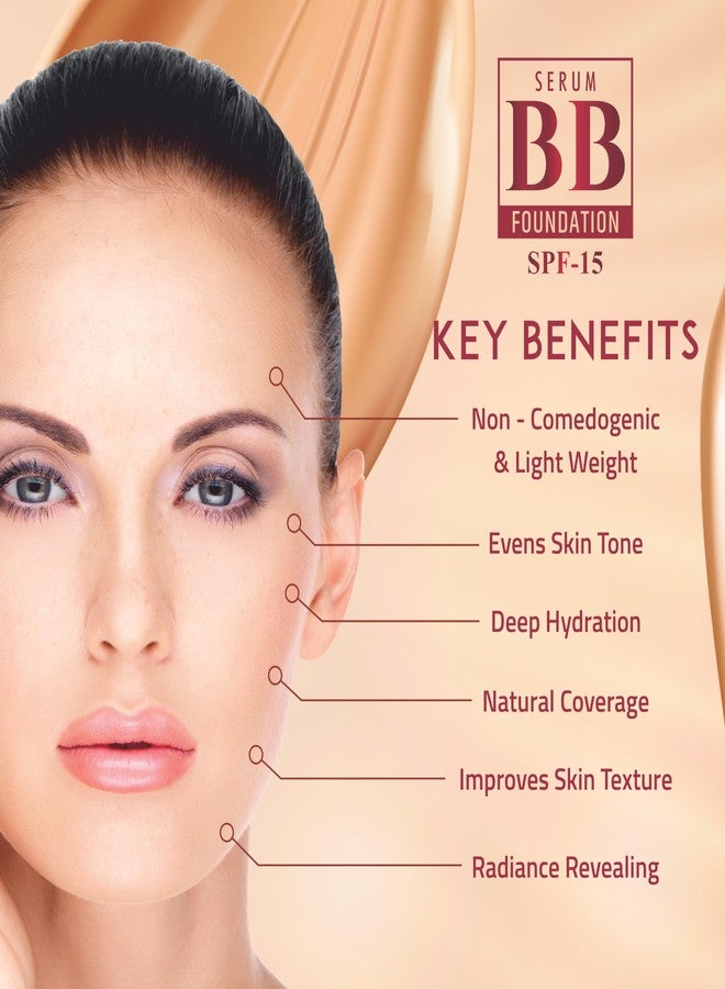 Aplomb Embellish Serum BB Foundation SPF-15 | Natural Coverage for Daily Use | Deep Hydration | Water-Resistant | Sun Protection | Paraben Free (30g) - Image 5