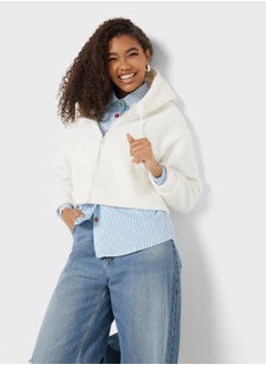 Ginger Hooded Zip Up Teddy Jacket  - Image 1