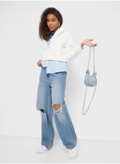 Ginger Hooded Zip Up Teddy Jacket  - Image 4