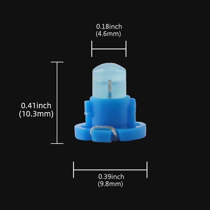 Grandview 10pcs T4.2 COB 1 SMD LED Dashboard Light Bulbs - Blue - Image 2