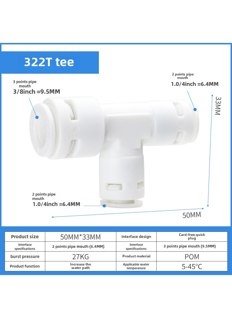 Water Purifier Connector 2-Way 3-Way Universal Adapter 322 Tee (322) - pzsku/Z02C6B8BB577436856AF7Z/45/_/1732631033/55fdff55-a038-49da-80f0-7ad7fac268ec