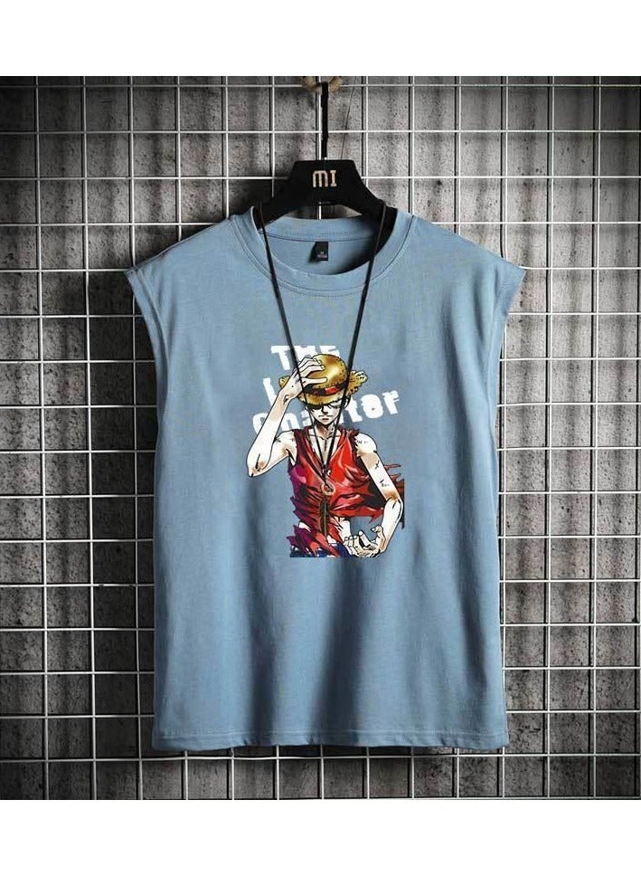 KUYING Summer One Piece Lunch Break Loose Casual Vest  - Image 1