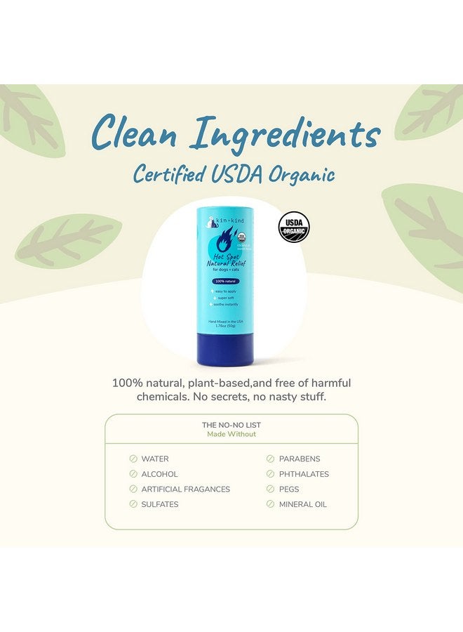 kin+kind Hot Spot Treatment for Dogs & Cats- Itch Relief, Skin Soother and Healing Balm - Coconut Oil, Beeswax, Sweet Fennel Oil - All Natural - Made in USA - Image 3
