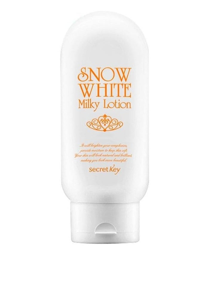 Secret Key Secret Key Snow White Milky Lotion - Instant Skin Lightening Lotion Korean Skin Care, Suitable for Face and Body, 120ml  - Image 1