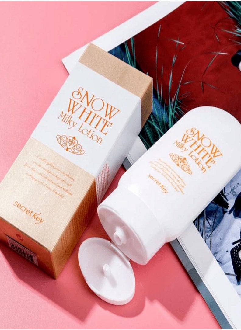Secret Key Secret Key Snow White Milky Lotion - Instant Skin Lightening Lotion Korean Skin Care, Suitable for Face and Body, 120ml  - Image 2