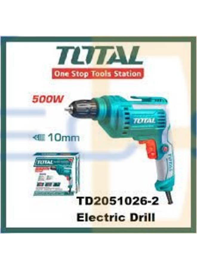 توتال شنيور 10مم 500 وات توتال TD2051026