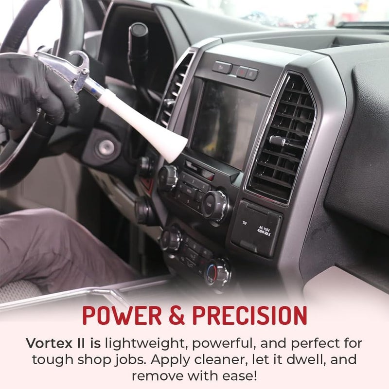 HITECH Vortex II Air Cleaning Gun – Pro Auto Detailing Tool for Deep Cleaning Interiors & Exteriors – Uses Air Compressor – Blasts Dust, Dirt & Grime Fast - Image 3