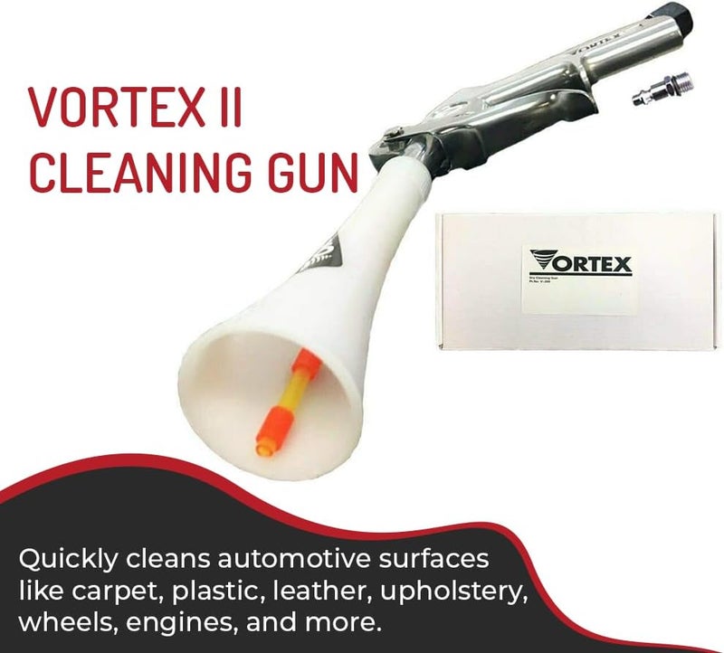 HITECH Vortex II Air Cleaning Gun – Pro Auto Detailing Tool for Deep Cleaning Interiors & Exteriors – Uses Air Compressor – Blasts Dust, Dirt & Grime Fast - Image 2