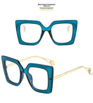 Fashion Sunglasses 1916 Oversized Frame Women C12. blue frame transparent sheet - pzsku/Z02C716ECAD485B3F2687Z/45/1755571889/83ad2f5d-d08d-449b-a5a8-eb80324bde42