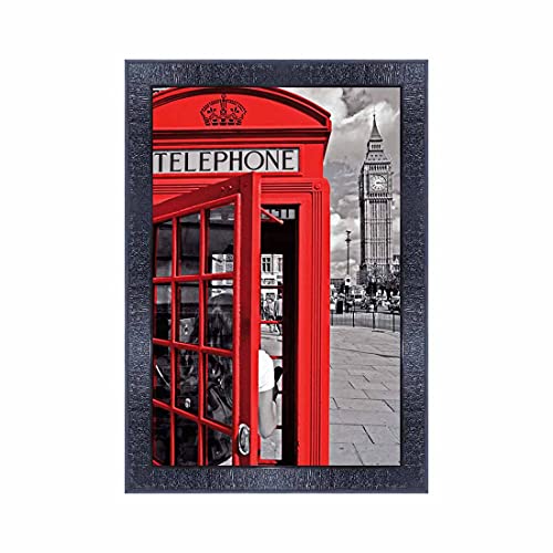 pnf London Landscape Scenery Wood Photo Frames with Acrylic Sheet (Glass) (10 * 14inch,Multicolour,Synthetic) 27933 - Image 1