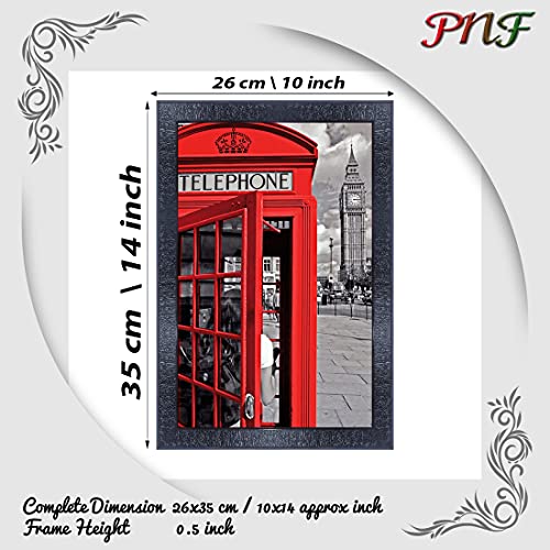 pnf London Landscape Scenery Wood Photo Frames with Acrylic Sheet (Glass) (10 * 14inch,Multicolour,Synthetic) 27933 - Image 2