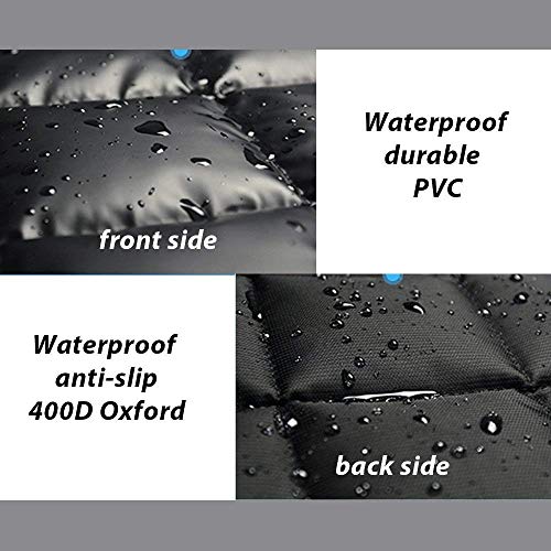 KOZI PET PVC Cotton Inside Luxurious Durable Waterproof High-Density Indoor/Outdoor Travel Crate Dog Bed for Puppy/Cats/Dog, (Black Medium) - Image 3
