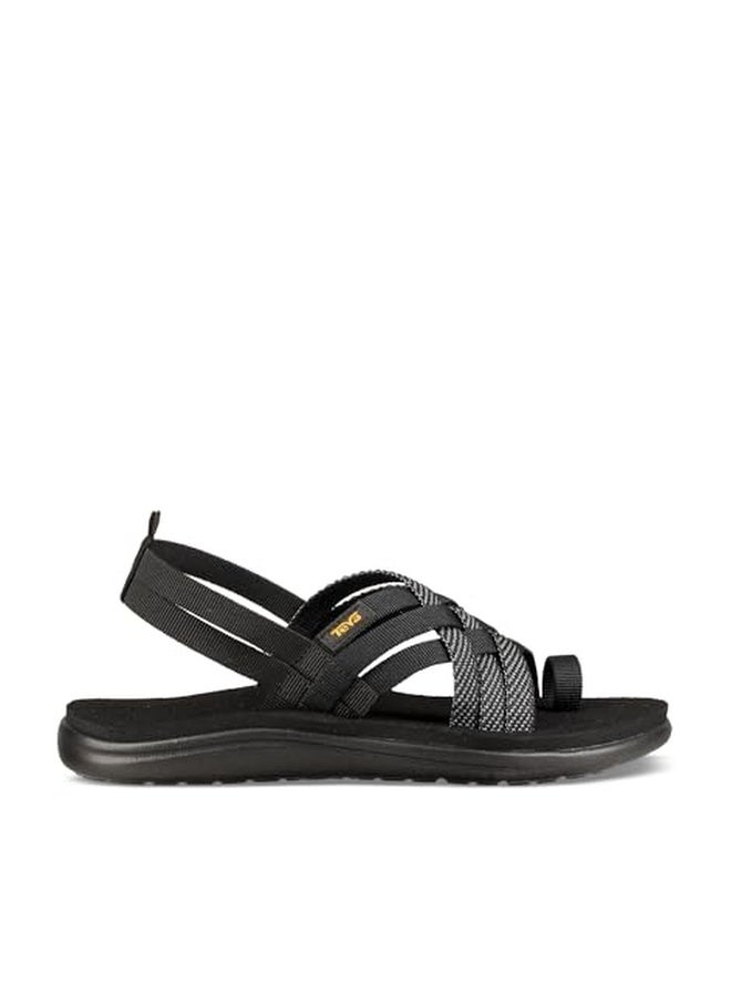 Teva Women's Voya Strappy Sandal, Hera Black, 7 - Image 1