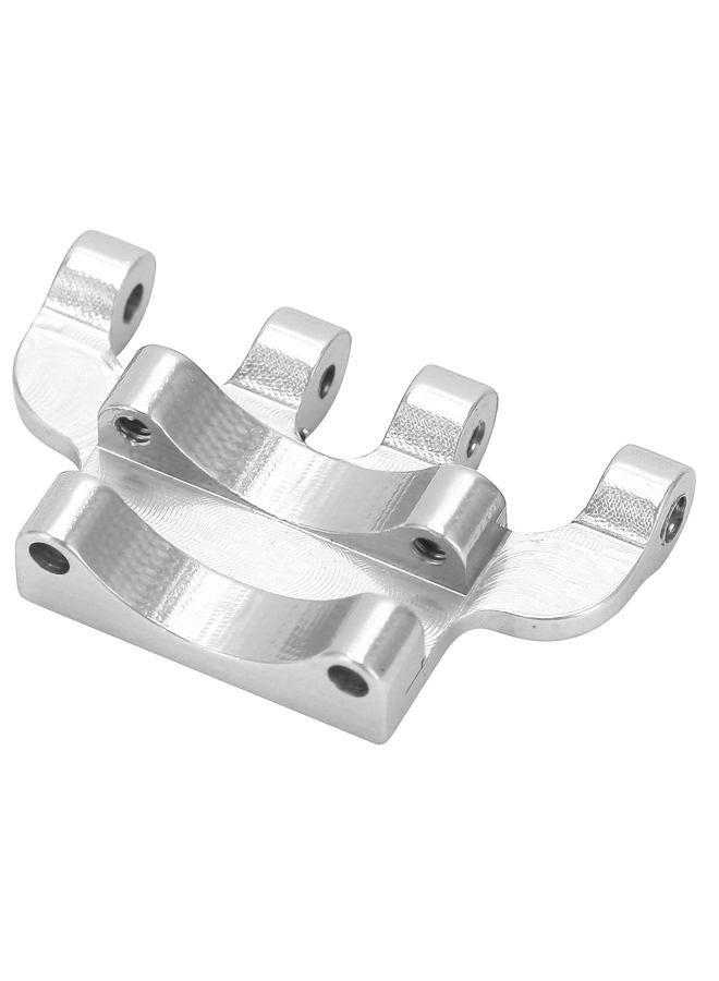 Dilwe Rear Axle Truss, Rear Axle Truss Aluminum Alloy Axial Scx24 Upgrades with Screws for Axial SCX24/90081/C10 1/24 Simulated RC Car(Silver) - Image 4