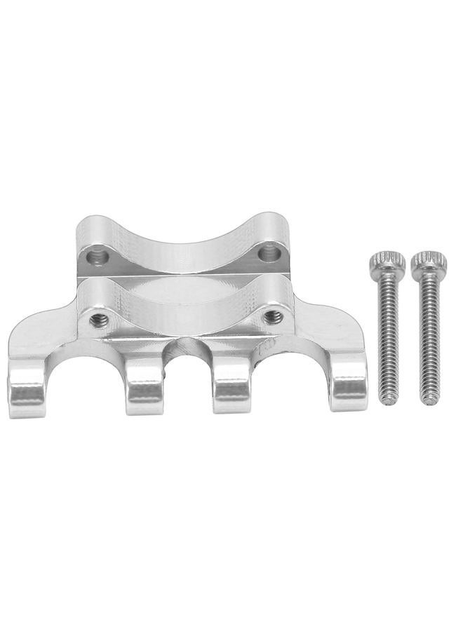 Dilwe Rear Axle Truss, Rear Axle Truss Aluminum Alloy Axial Scx24 Upgrades with Screws for Axial SCX24/90081/C10 1/24 Simulated RC Car(Silver) - Image 1