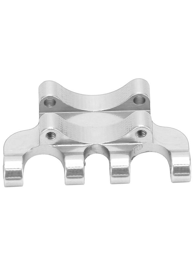 Dilwe Rear Axle Truss, Rear Axle Truss Aluminum Alloy Axial Scx24 Upgrades with Screws for Axial SCX24/90081/C10 1/24 Simulated RC Car(Silver) - Image 5