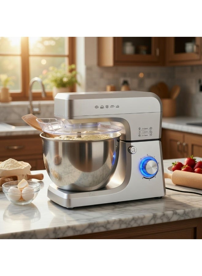 8-liter electric stand mixer – 1900 watts – versatile for efficient dough preparation and mixing - Image 1