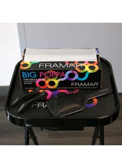 framar Framar Big Poppa Star Struck Silver Pop Up Hair Foil, Aluminum Foil Sheets, Hair Foils For Highlighting - 250 Foil Sheets - 10x14 inches  - Image 4