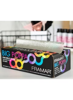 framar Framar Big Poppa Star Struck Silver Pop Up Hair Foil, Aluminum Foil Sheets, Hair Foils For Highlighting - 250 Foil Sheets - 10x14 inches  - Image 5
