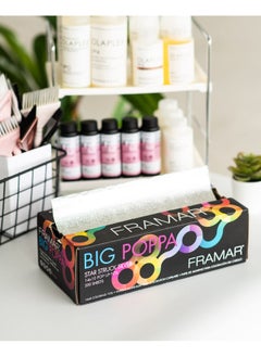 framar Framar Big Poppa Star Struck Silver Pop Up Hair Foil, Aluminum Foil Sheets, Hair Foils For Highlighting - 250 Foil Sheets - 10x14 inches  - Image 2