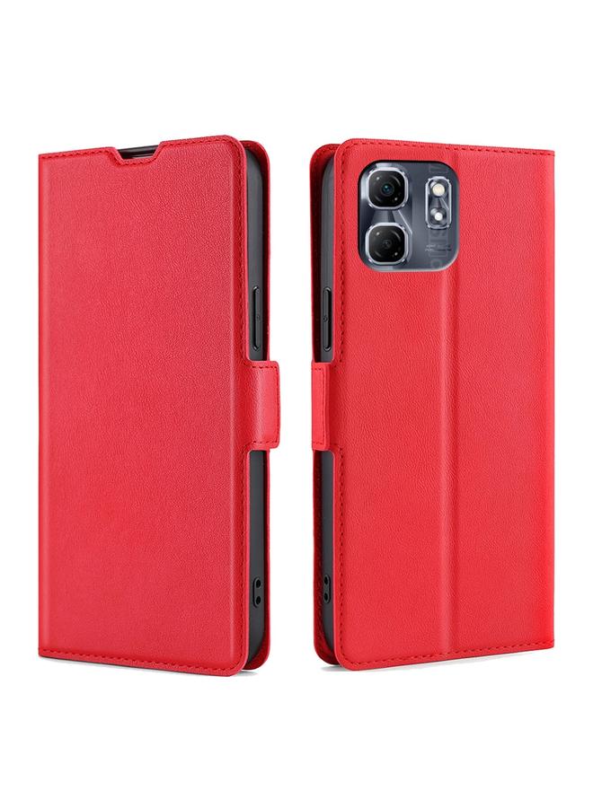 Zaboon Case For Infinix Hot 50i 4G Ultra-thin Voltage Side Buckle Horizontal Flip Leather Phone Case - Image 1