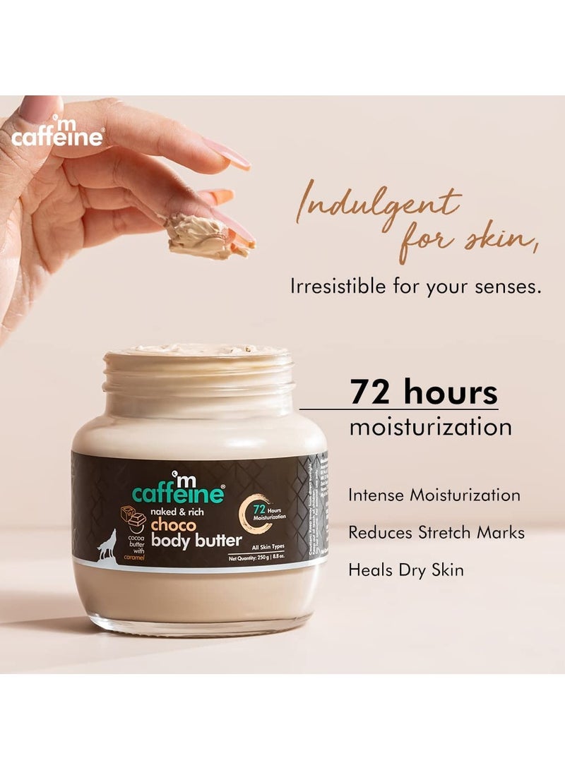 MCaffeine Body Butter For Dry Skin (250Gm) | Shea Butter Moisturizer With Cocoa Butter & Caffeine | For All Skin Types - Image 3