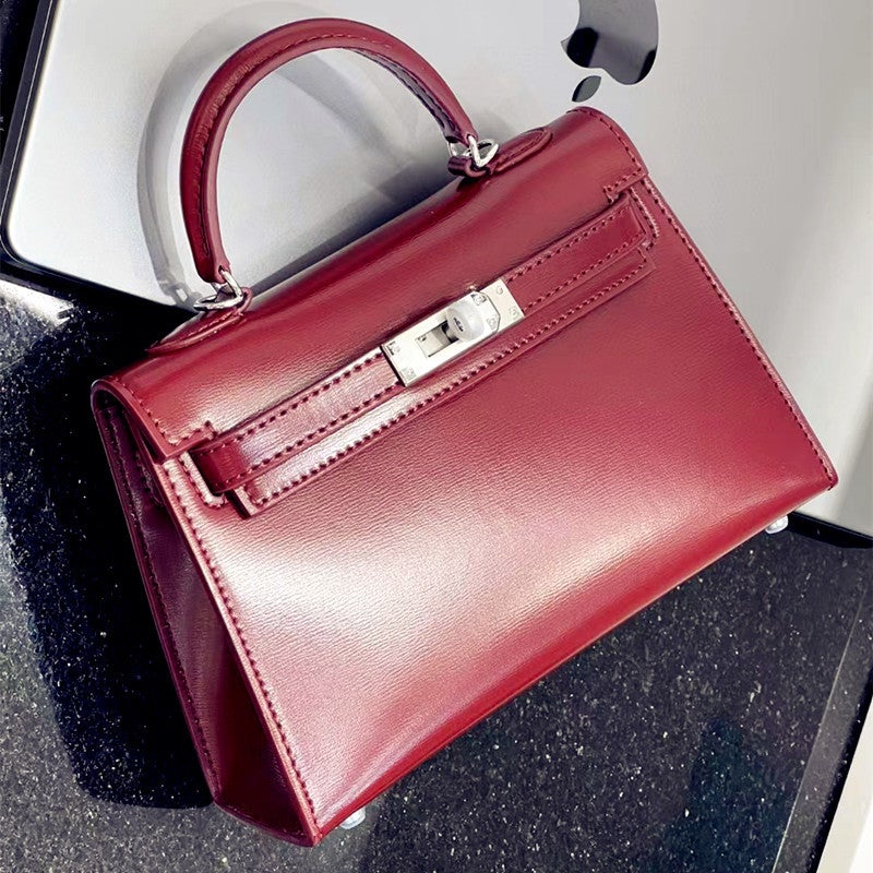 Women'S Bag Kelly Toe Box Cow Leather Shoulder Crossbody Bag High-End Light Luxury High-End Bag - Image 3