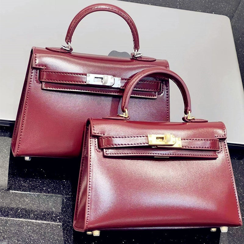 Women'S Bag Kelly Toe Box Cow Leather Shoulder Crossbody Bag High-End Light Luxury High-End Bag - Image 4