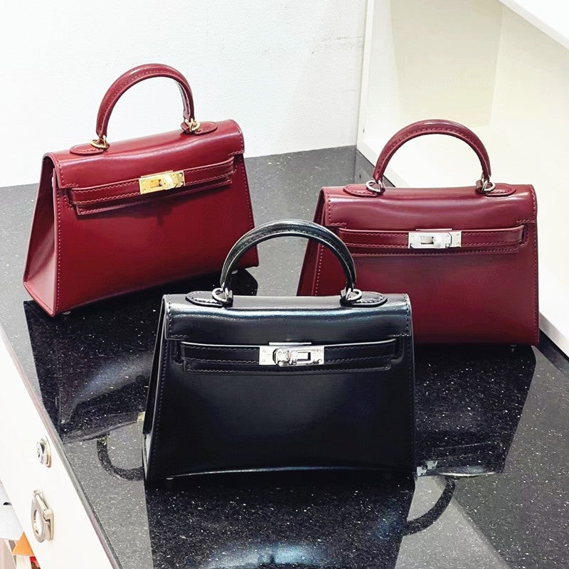 Women'S Bag Kelly Toe Box Cow Leather Shoulder Crossbody Bag High-End Light Luxury High-End Bag - Image 5
