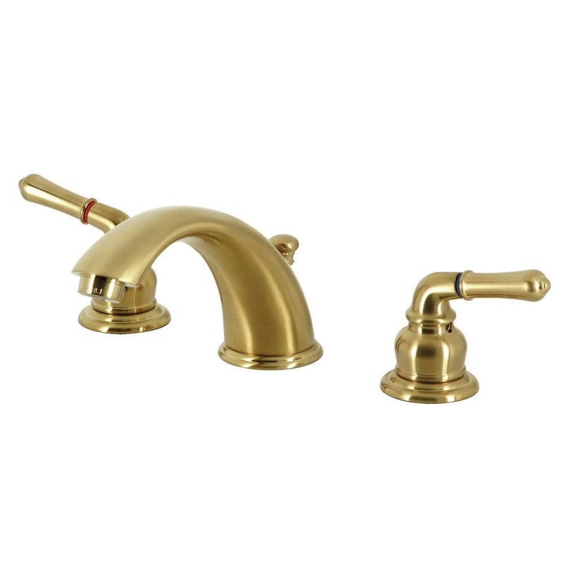 Kingston Brass KB967SB Widespread Bathroom Faucet, Brushed Brass, 5.75 x 4 x 2.31 - Image 2
