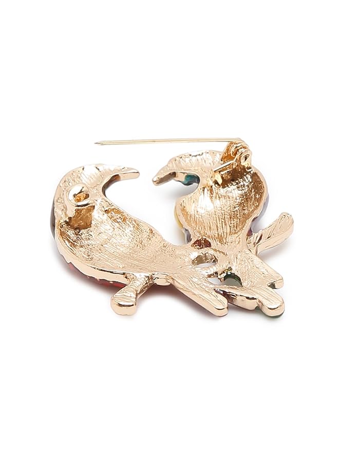 يو بيلا مجوهرات نسائية أنيقة مستوحاة من المشاهير بروش على شكل طائر للنساء والرجال والفتيات والأولاد الطراز 2 - Image 4