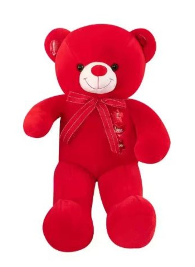 Large 130cm Red Plush Teddy Bear – Big Soft Stuffed Toy – Cute Giant Bear for Gifts & Decoration - Image 1