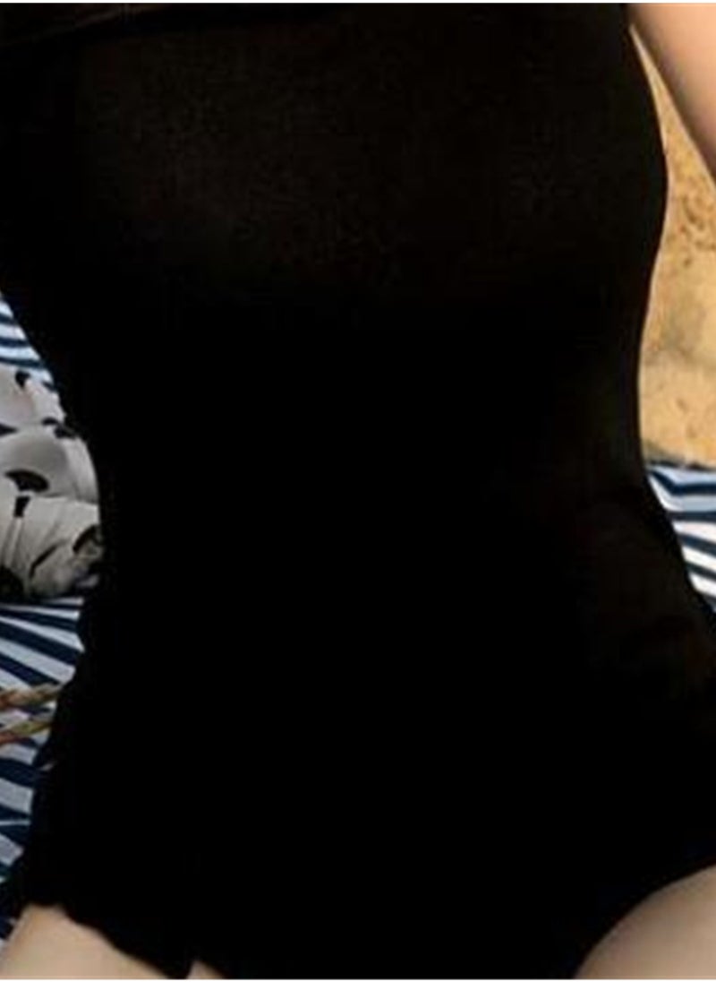 NADANBAO Beach one-piece swimsuit covering belly and slimming outdoor swimsuit - Image 5