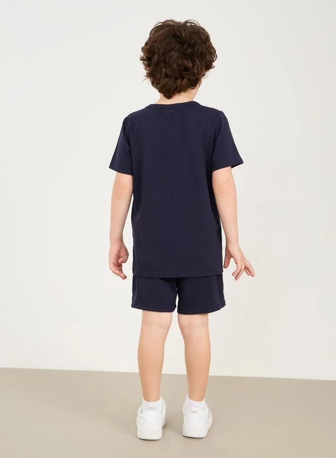 Styli Oversize Los Angeles Printed T-shirt and Short Set