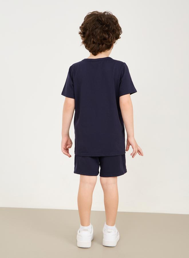 Styli Oversize Los Angeles Printed T-shirt and Short Set  - Image 4