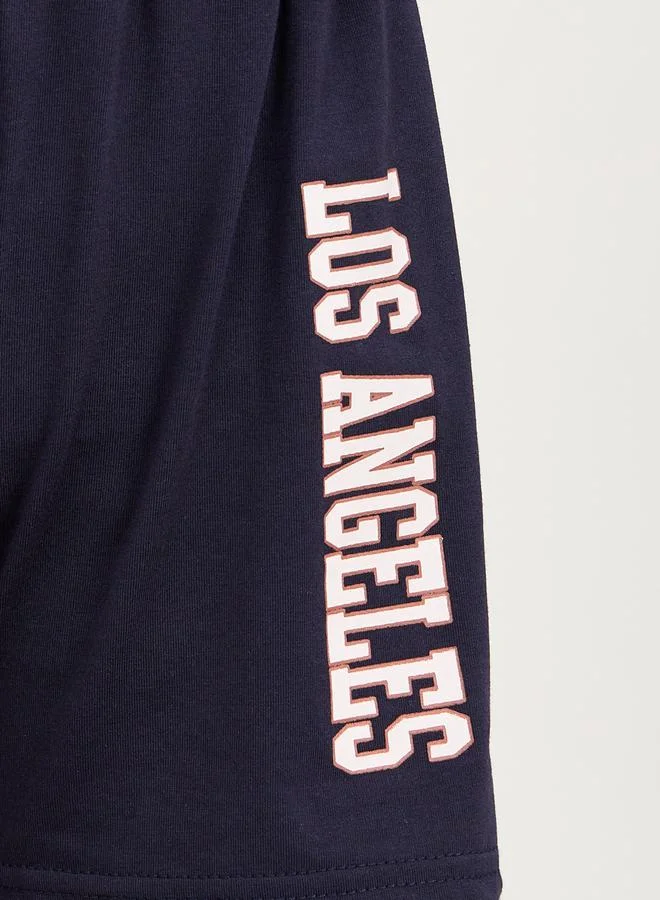 Styli Oversize Los Angeles Printed T-shirt and Short Set