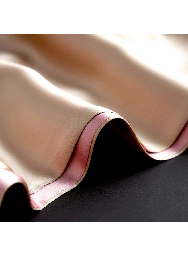 Hang Silk House وشاح حرير تطريز سوزهو من هانغسيفو، شال، لف، هدية للنساء، هدية عيد ميلاد للأم، هدية لكبار السن، بنفسجي داكن وردي - Image 4