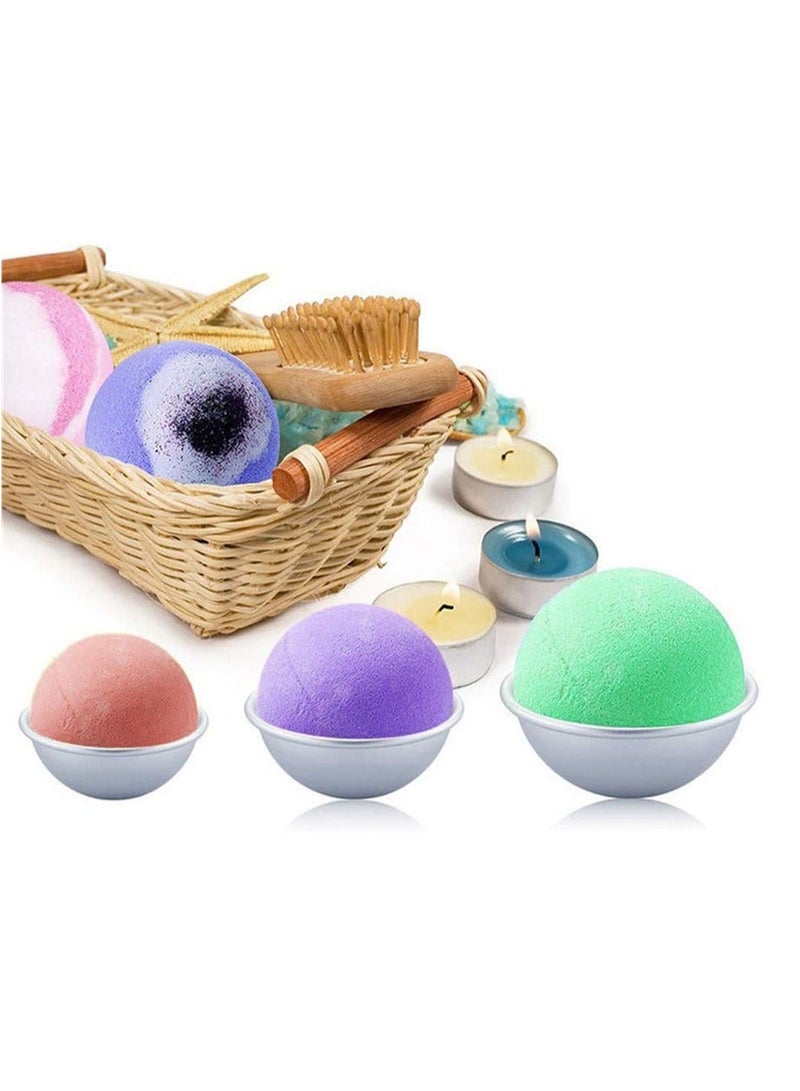 3Pcs Sphere Silicone Mould Set for Baking Cake Pudding and Bath Bombs Suitable for Parties - Image 3