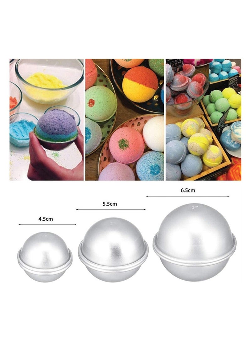 3Pcs Sphere Silicone Mould Set for Baking Cake Pudding and Bath Bombs Suitable for Parties - Image 4