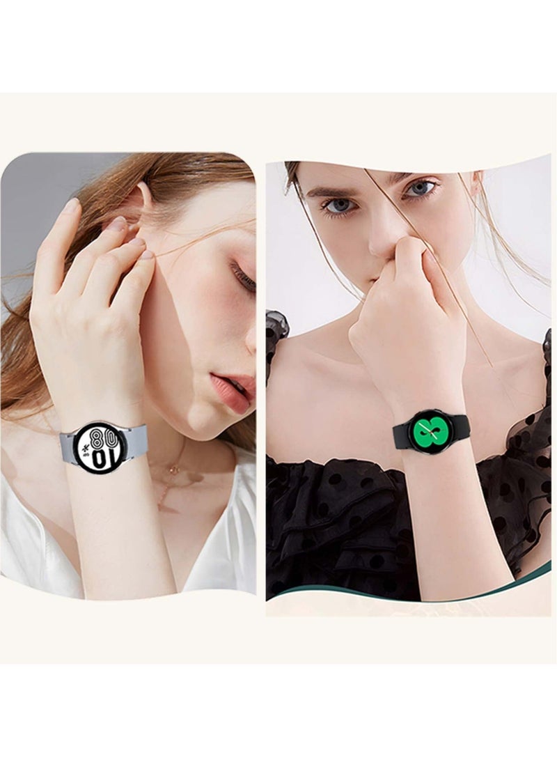 Captaintech 6 Pack Bands Galaxy Watch 4 Bands Compatible with Samsung Galaxy Watch 4 40mm 44mm Colorful Buckle for Women Men (Size:S) - Image 1