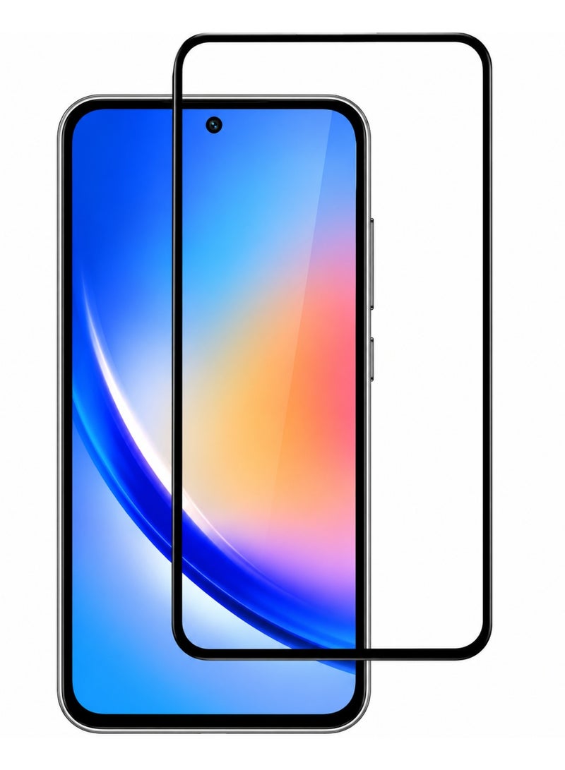 Panda 9H Full Coverage Tempered Glass Screen Protector with Black Frame for Xiaomi Redmi Note 13 / Redmi Note 13 Pro - Image 1