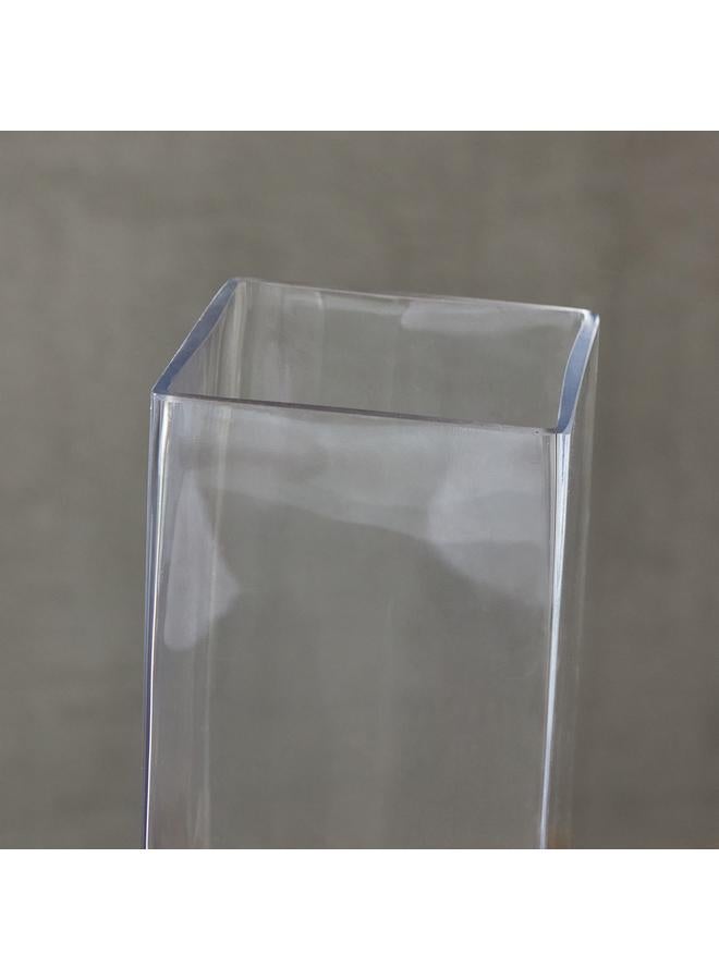 Eclat Geo Glass Modern Vase 10X10X40 Cm - Image 3