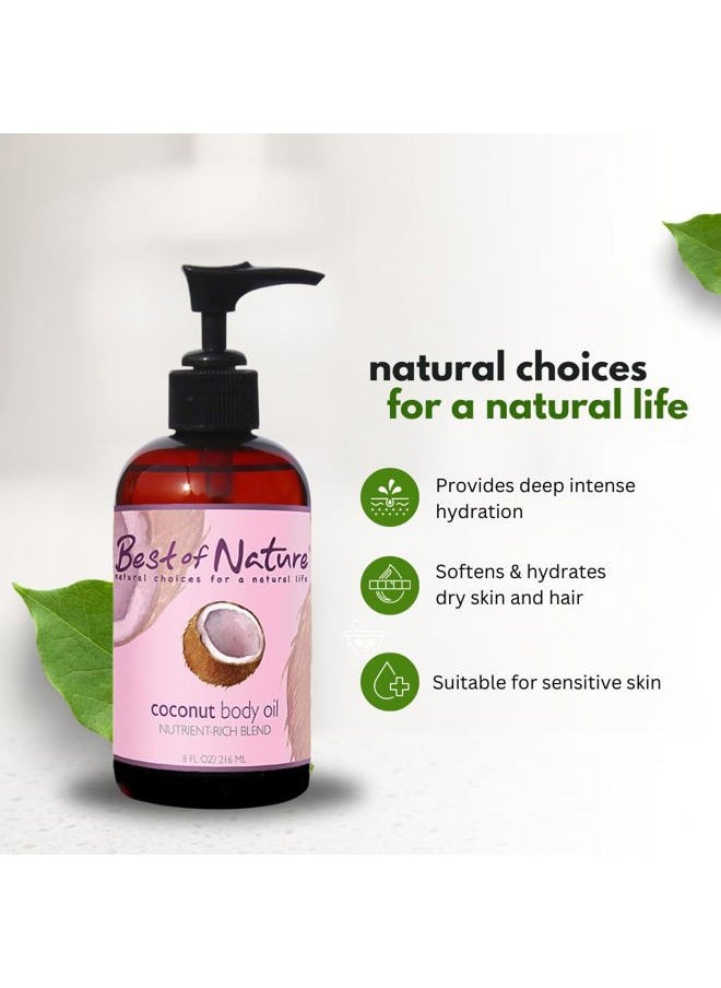 Best of Nature - 100% Pure Fractionated Coconut Oil - Liquid MCT Massage & Body Oil, Unscented Moisturizer for Hair, Skin, Face, Aromatherapy Carrier for Essential Oils, Gallon (128 fl oz) - Image 1