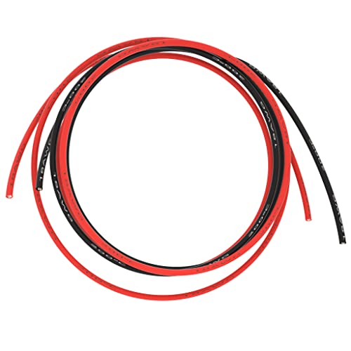سلك سيليكون BNTECHGO 18 قياس أحمر وأسود كل منهما 5 أقدام مرن 18 AWG سلك نحاسي معزول بالتين