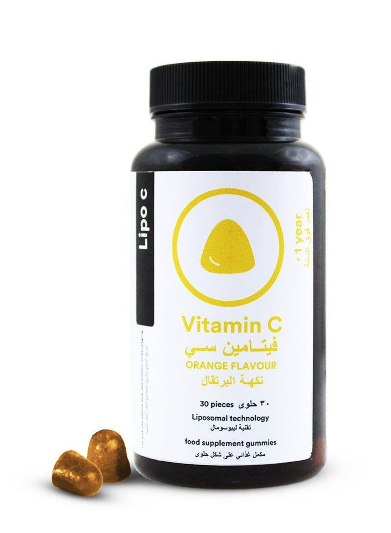 curesupport lipo C Gummies nutritional supplement in form of gelatin candy containing vitamin C with liposomal technology for higher absorption to support immunity for your childfrom Dutch curesupport 30 gummies - Image 3