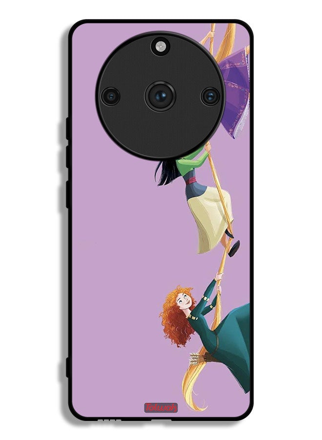 Tolwak Realme 11 Pro Protective Case Cover Girls Climbing Art - Image 1