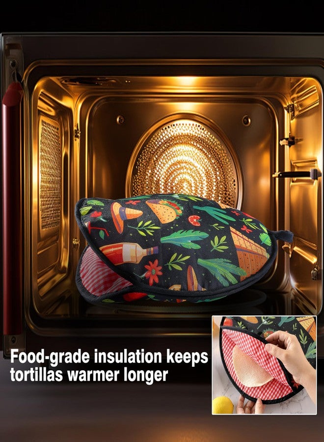 COKUMA 12 Inch Tortilla Warmer, Microwave Safe Tortilla Warmer Pouch, Thick Insulated Fabric and Lightweight Keeps Tortillas Warm for Picnic or Taco Night - Image 5