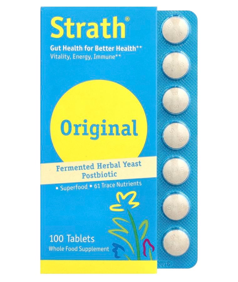 Bio-Strath Fermented Herbal Yeast Postbiotic 100 Tablets