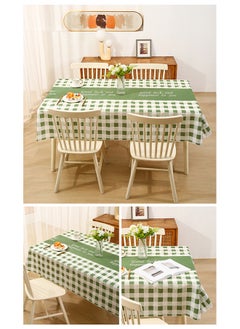 DUNISO 2 Pcs Waterproof tablecloth, rectangular tablecloths, no wash dust proof tablecloths, heat resistant and wear resistant, suitable for dining tables, desks, dressing tables, counters, coffee tables, 137cm * 180cm  - Image 4
