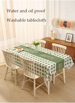 DUNISO 2 Pcs Waterproof tablecloth, rectangular tablecloths, no wash dust proof tablecloths, heat resistant and wear resistant, suitable for dining tables, desks, dressing tables, counters, coffee tables, 137cm * 180cm  - Image 5